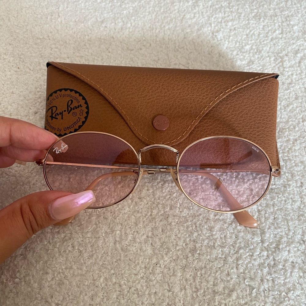 Pink tint RAYBAN sunglasses